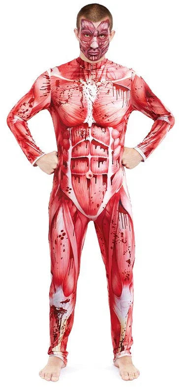 Disfraz de Cuerpo Humano sin Piel para Hombre Disfraces Halloween Partilandia